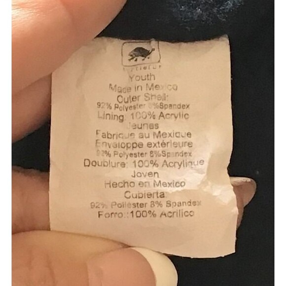 Youth Turtle Fur Fleeced Lined Floral Gaiter - Picture 5 of 5